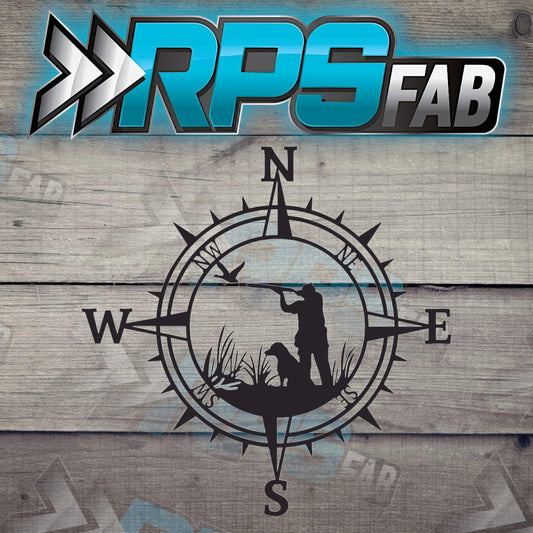 Hunter-Inspired Compass Metal Art Sign - RPS Fab
