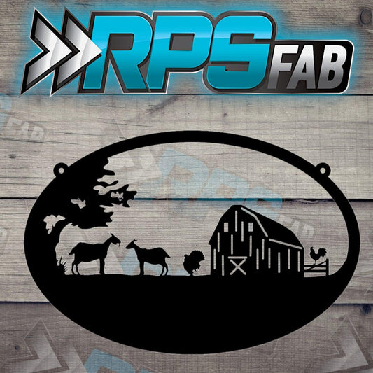 Monogram Farm Sign V3 - RPS Fab