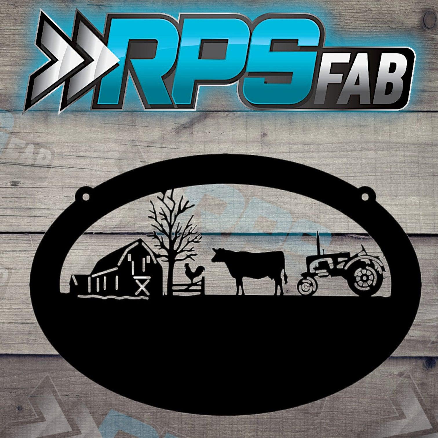 Monogram Farm Sign V4 – RPS Fab