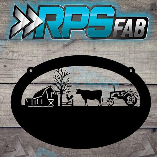 Monogram Farm Sign V4 - RPS Fab
