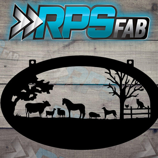 Monogram Farm Sign V5 - RPS Fab
