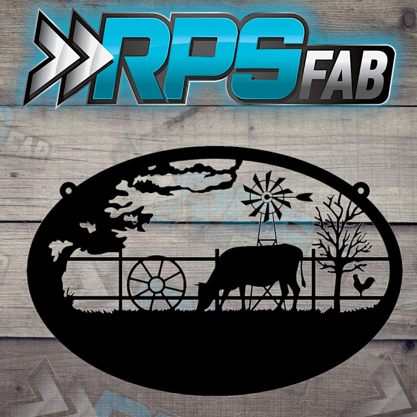 Monogram Farm Sign V6 - RPS Fab