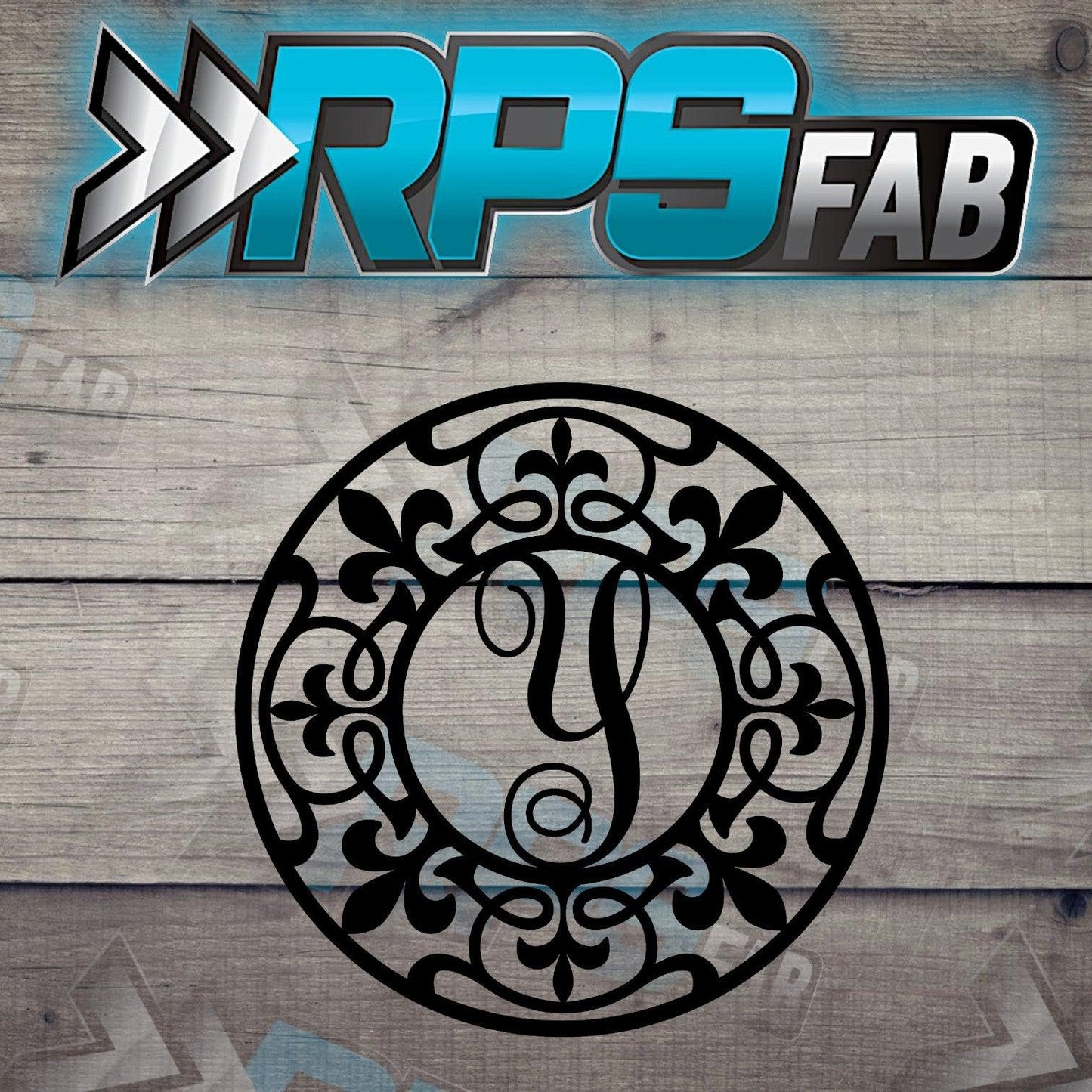 Monogram Fleur Metal Letters A-Z - RPS Fab