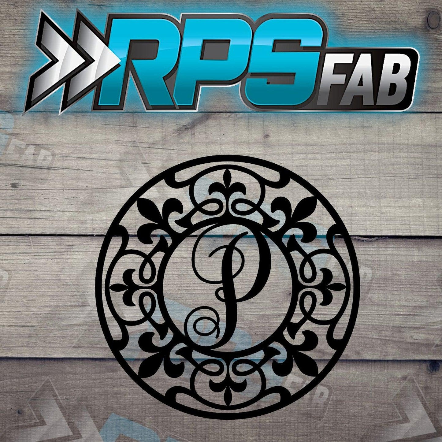 Monogram Fleur Metal Letters A-Z - RPS Fab