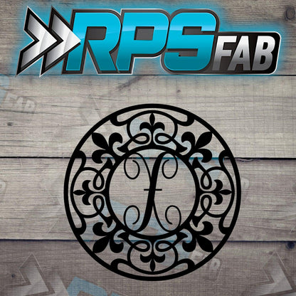 Monogram Fleur Metal Letters A-Z - RPS Fab