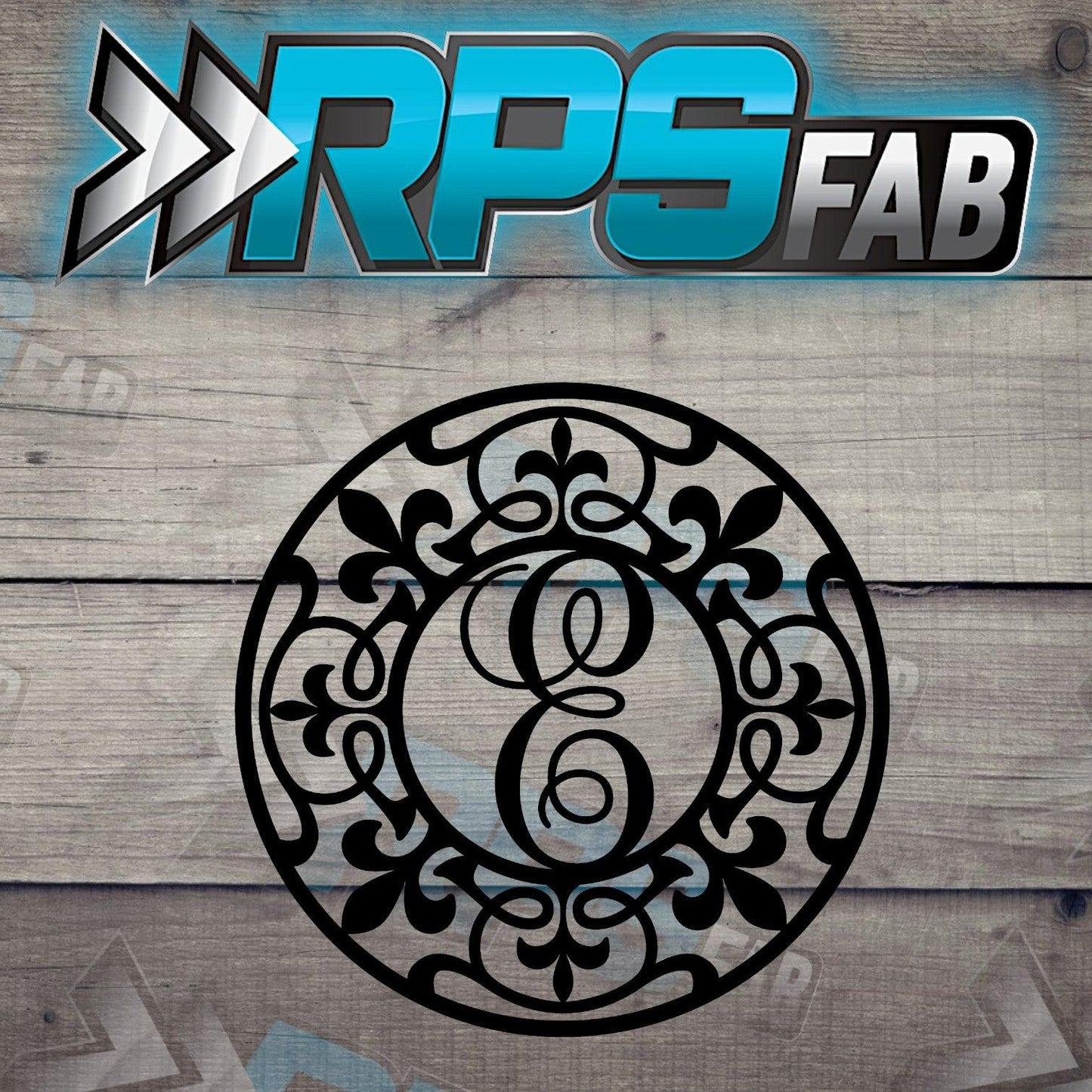 Monogram Fleur Metal Letters A-Z - RPS Fab