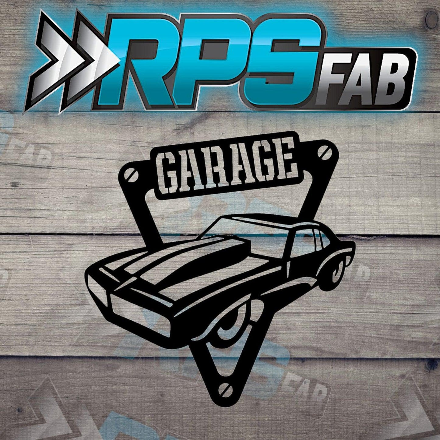 Muscle Car Garage Metal Sign - Retro Edition - RPS Fab