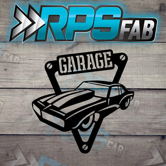 Muscle Car Garage Metal Sign - Retro Edition - RPS Fab