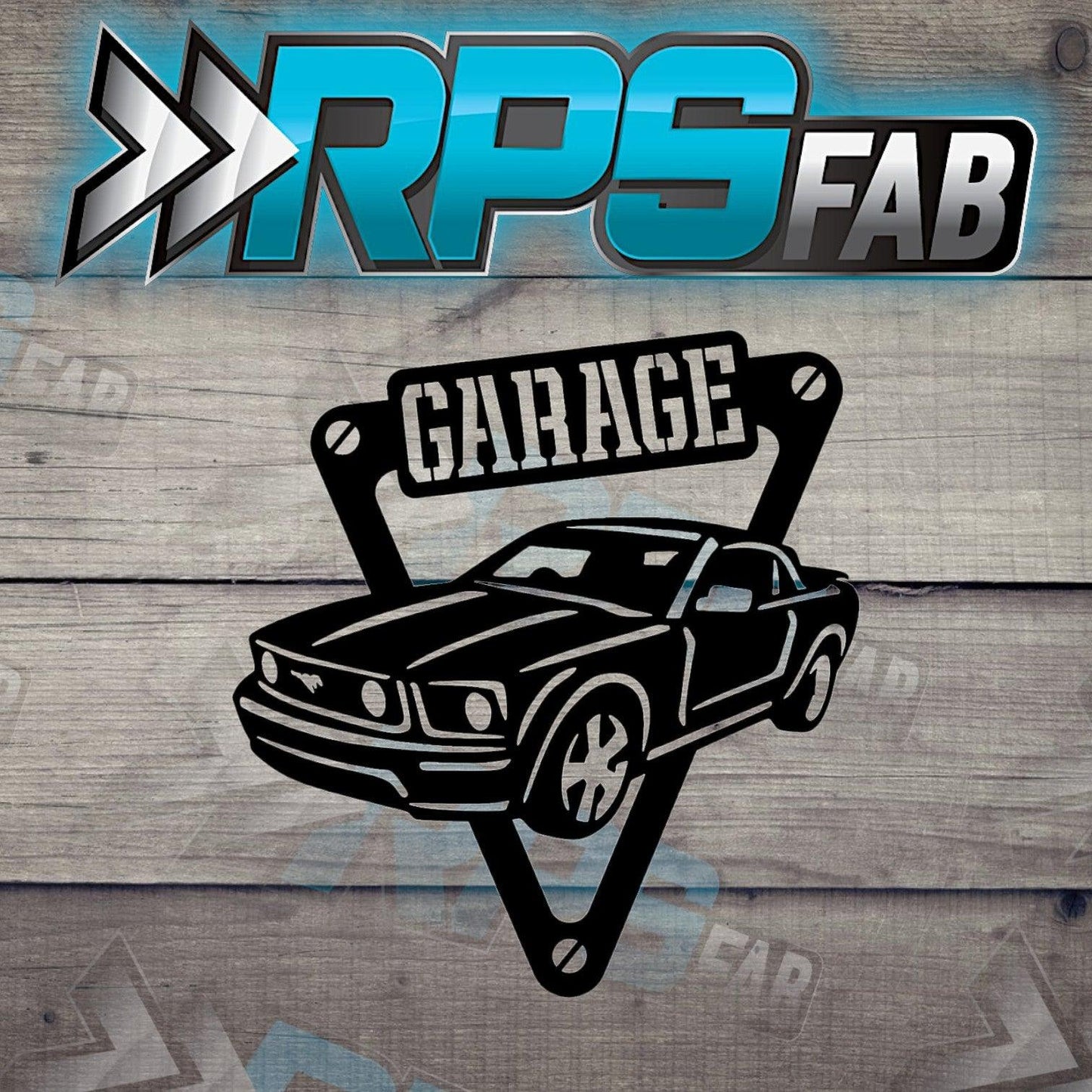 Muscle Car Garage Metal Sign - RPS Fab