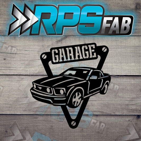 Muscle Car Garage Metal Sign - RPS Fab