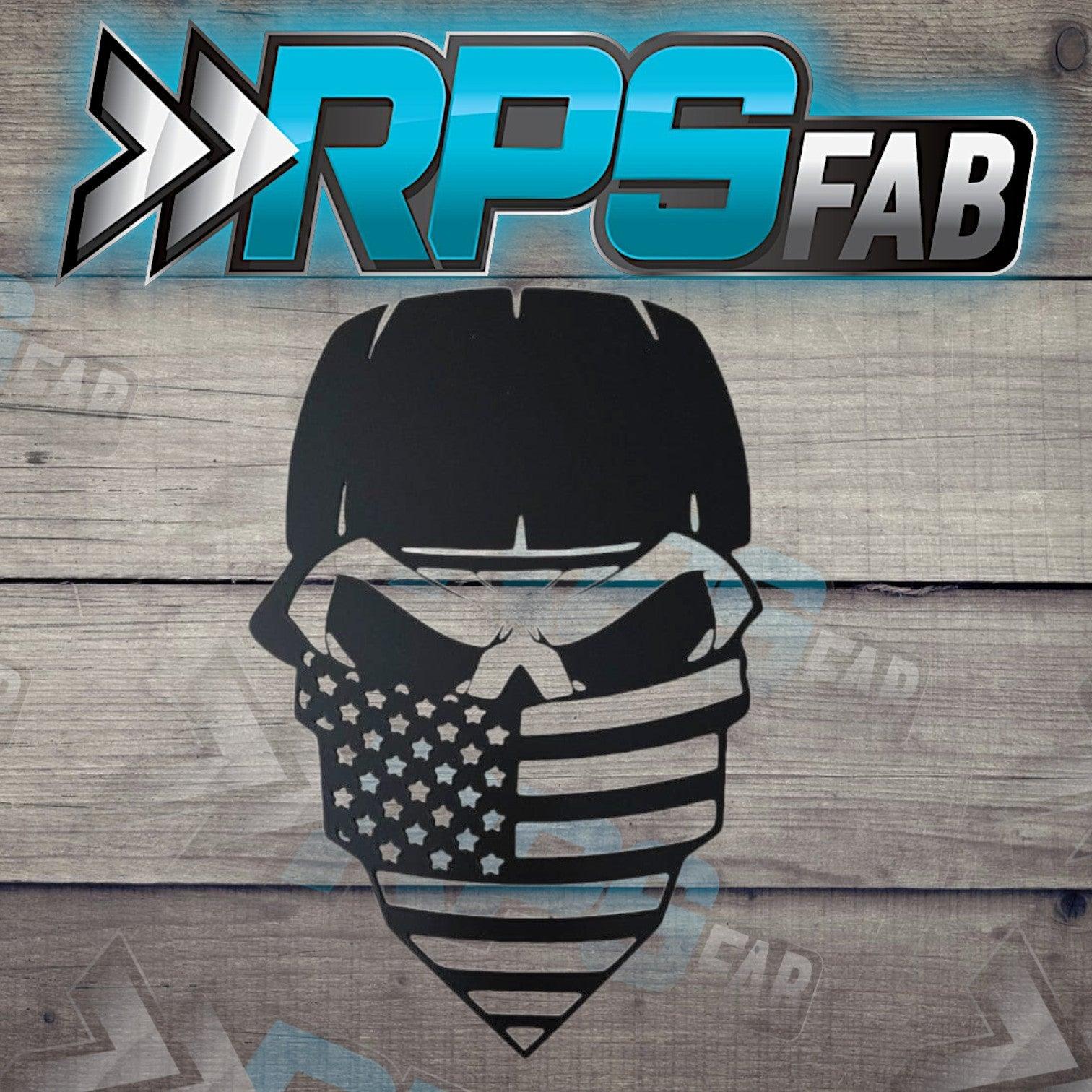 Patriotic Skull Metal Art Sign: 'American Spirit' Edition - RPS Fab