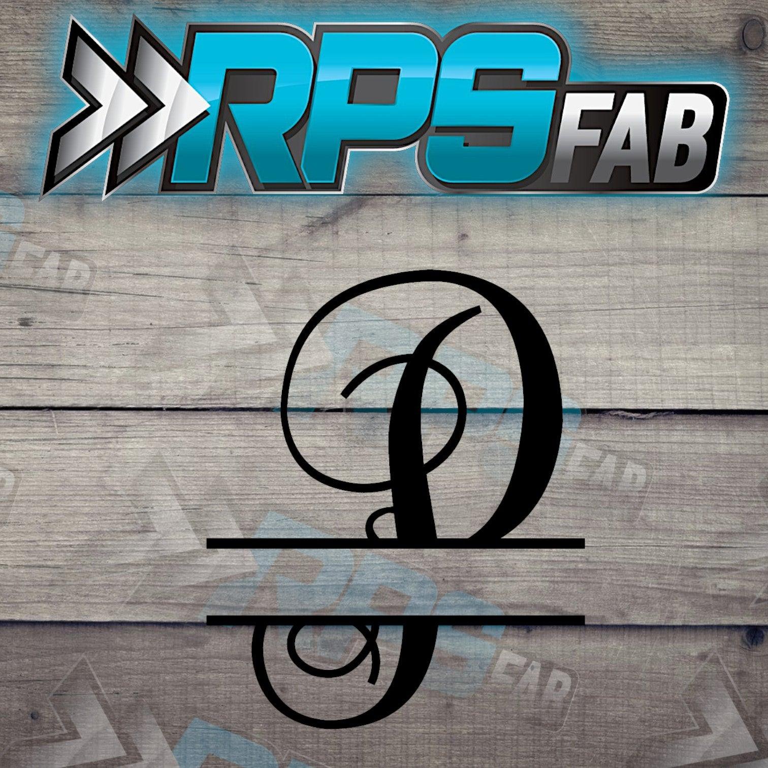 Script Monogram Metal Letters A-Z - RPS Fab