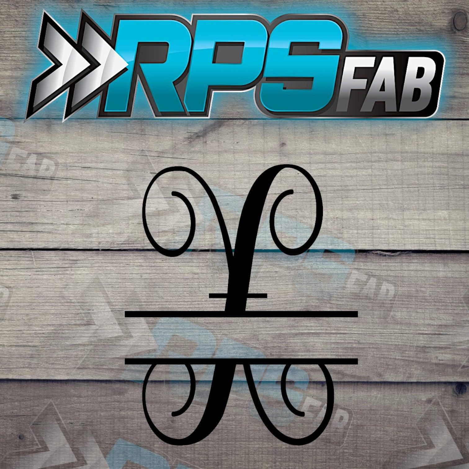 Script Monogram Metal Letters A-Z - RPS Fab