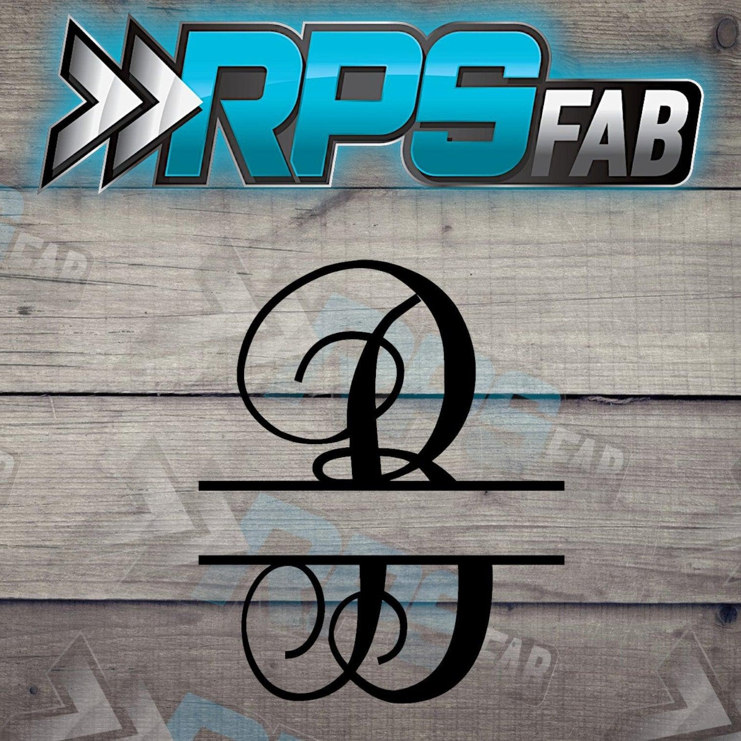 Script Monogram Metal Letters A-Z - RPS Fab