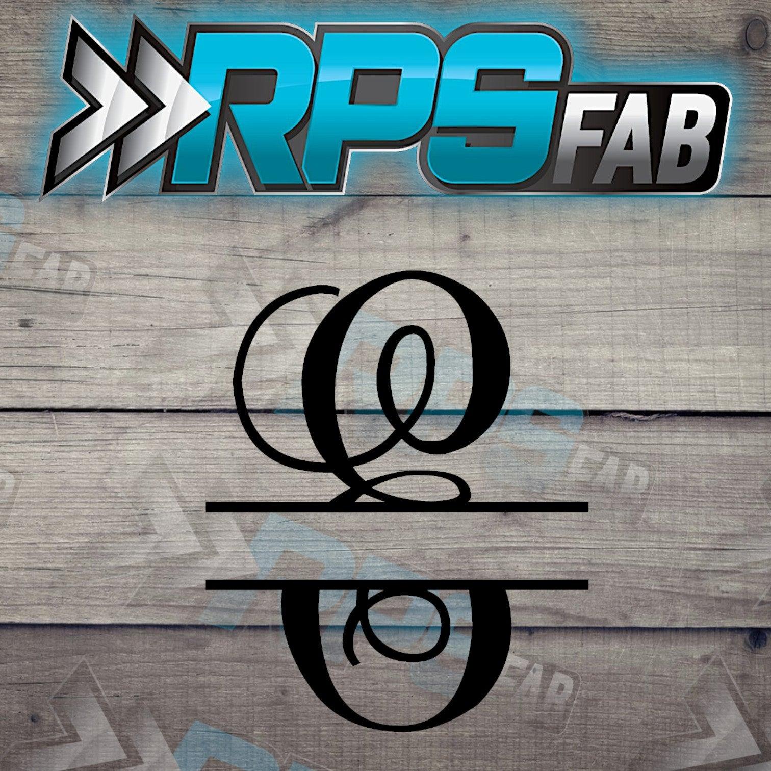 Script Monogram Metal Letters A-Z - RPS Fab