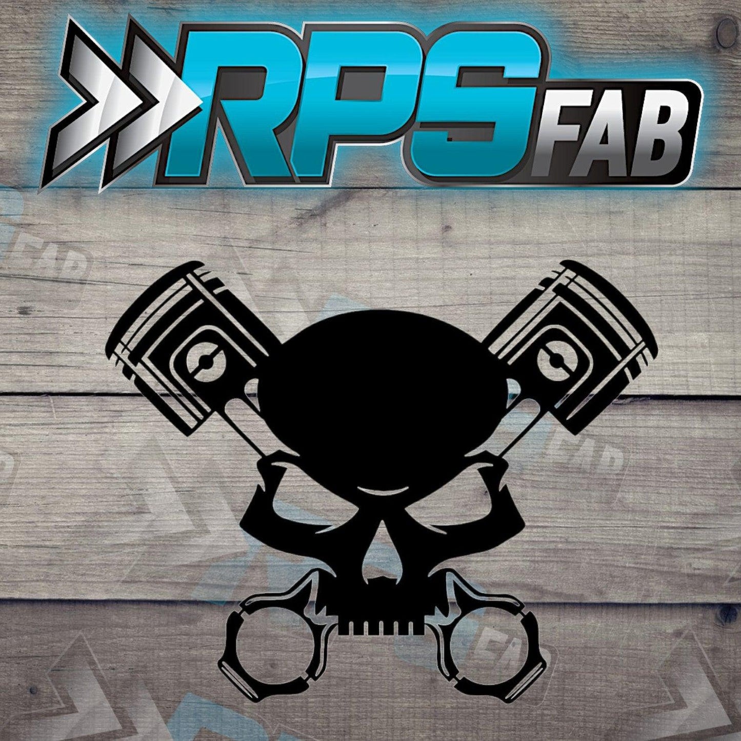 Skull and Pistons Metal Art - RPS Fab