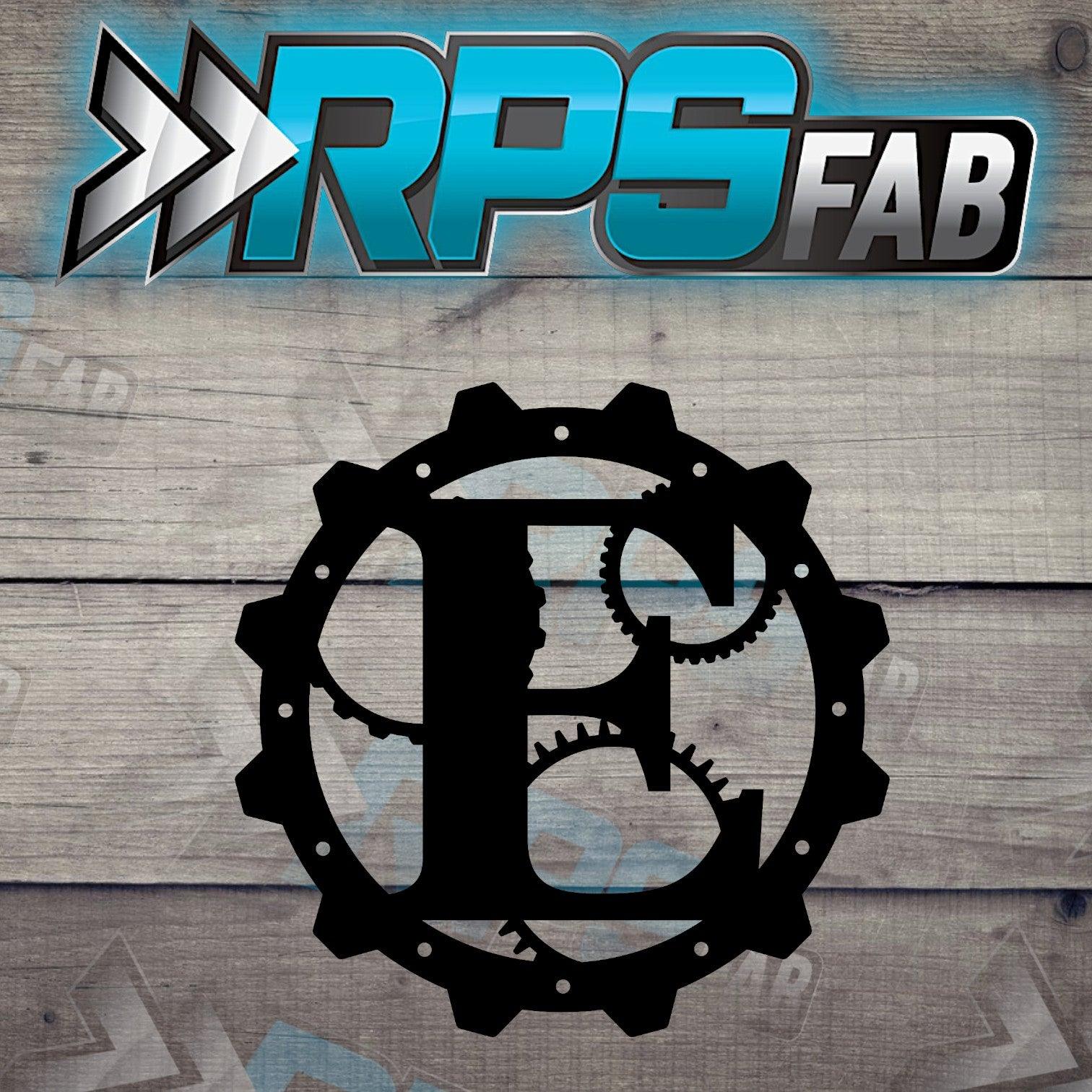 Steampunk Gear Monogram Letter - RPS Fab