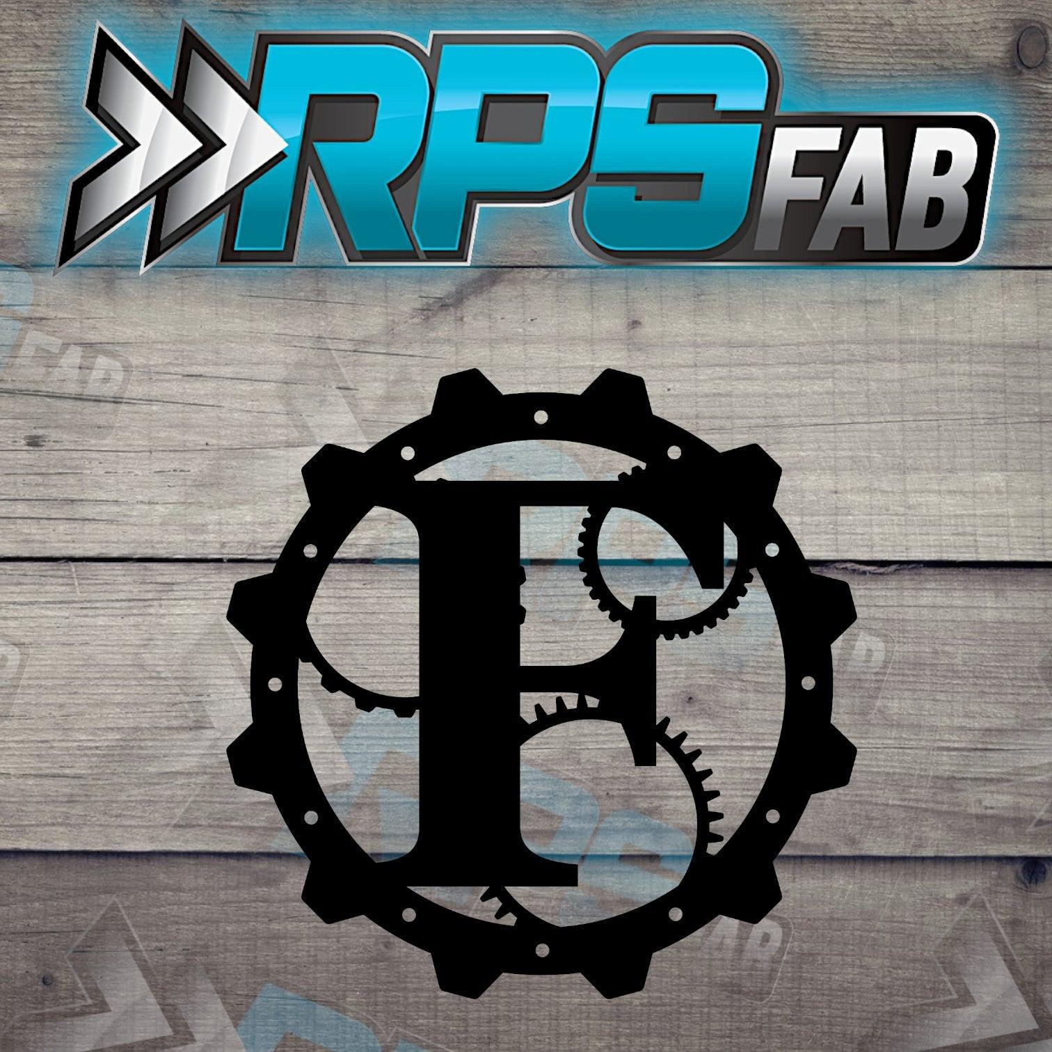Steampunk Gear Monogram Letter - RPS Fab