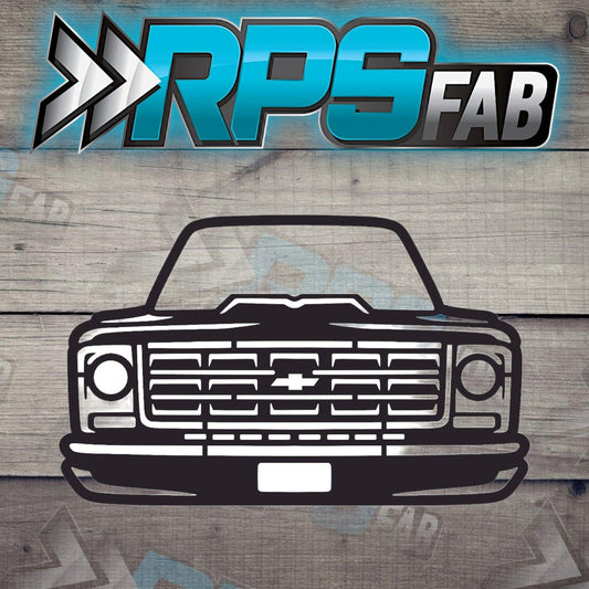 Truck 11 Silhouette: Laser-Cut Metal Art Sign - RPS Fab