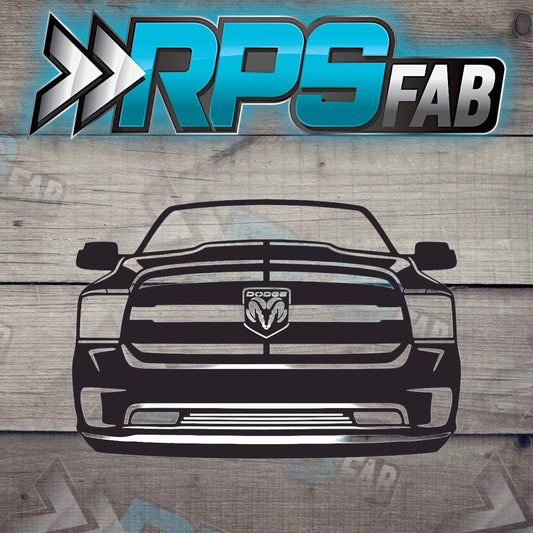 Truck 13 Silhouette: Laser-Cut Metal Art Sign - RPS Fab