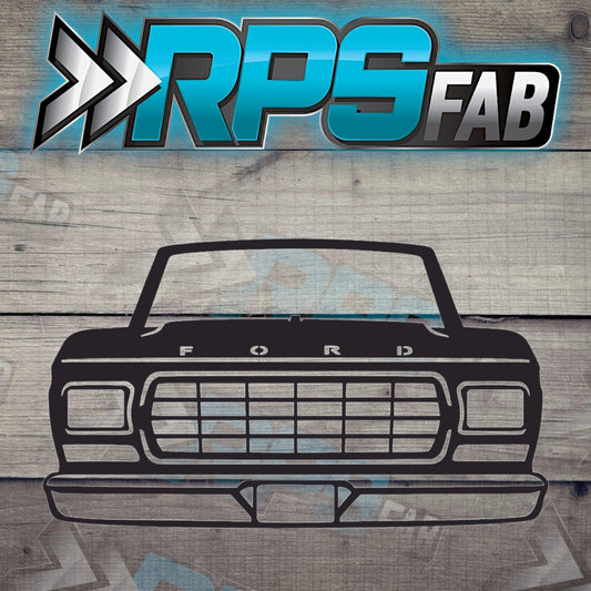 Truck 16 Silhouette: Laser-Cut Metal Art Sign - RPS Fab