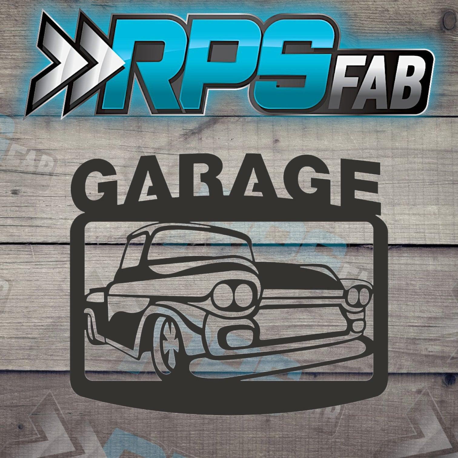 Truck 20 Silhouette: Laser-Cut Metal Art Sign - RPS Fab