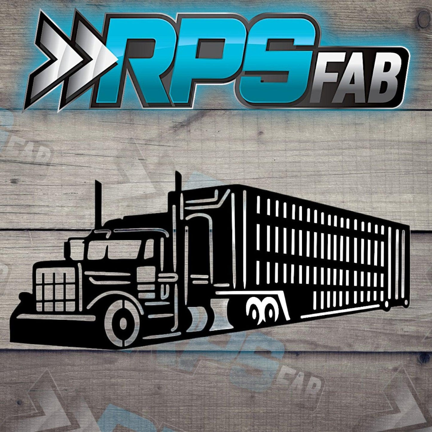 Truck 21 Silhouette: Laser-Cut Metal Art Sign - RPS Fab