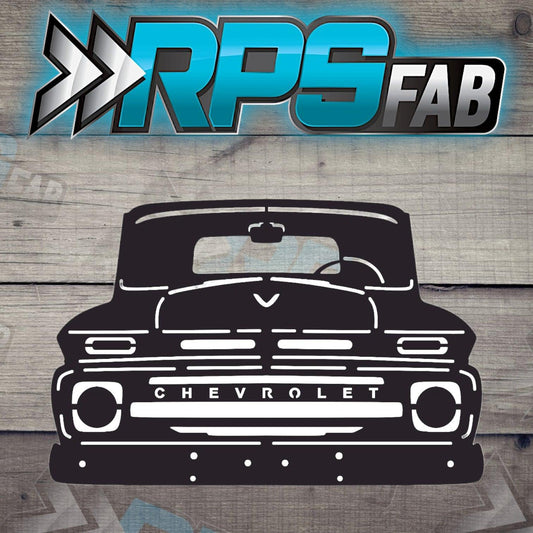 Truck 9 Silhouette: Laser-Cut Metal Art Sign - RPS Fab