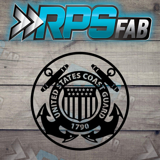 U.S. Armed Forces Emblem Metal Art Sign- Coast Guard - RPS Fab