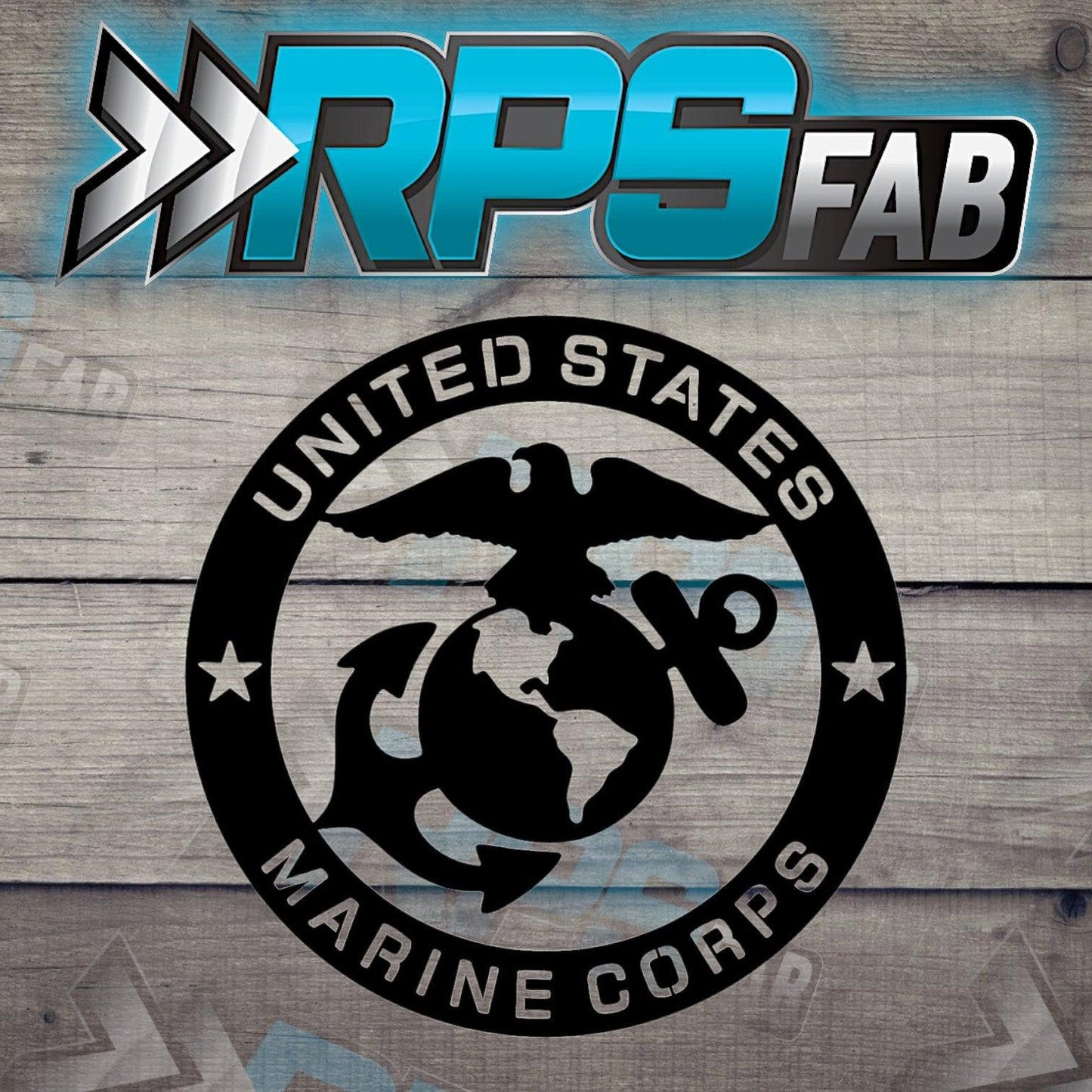 U.S. Armed Forces Emblem Metal Art Sign- Marine Corps - RPS Fab