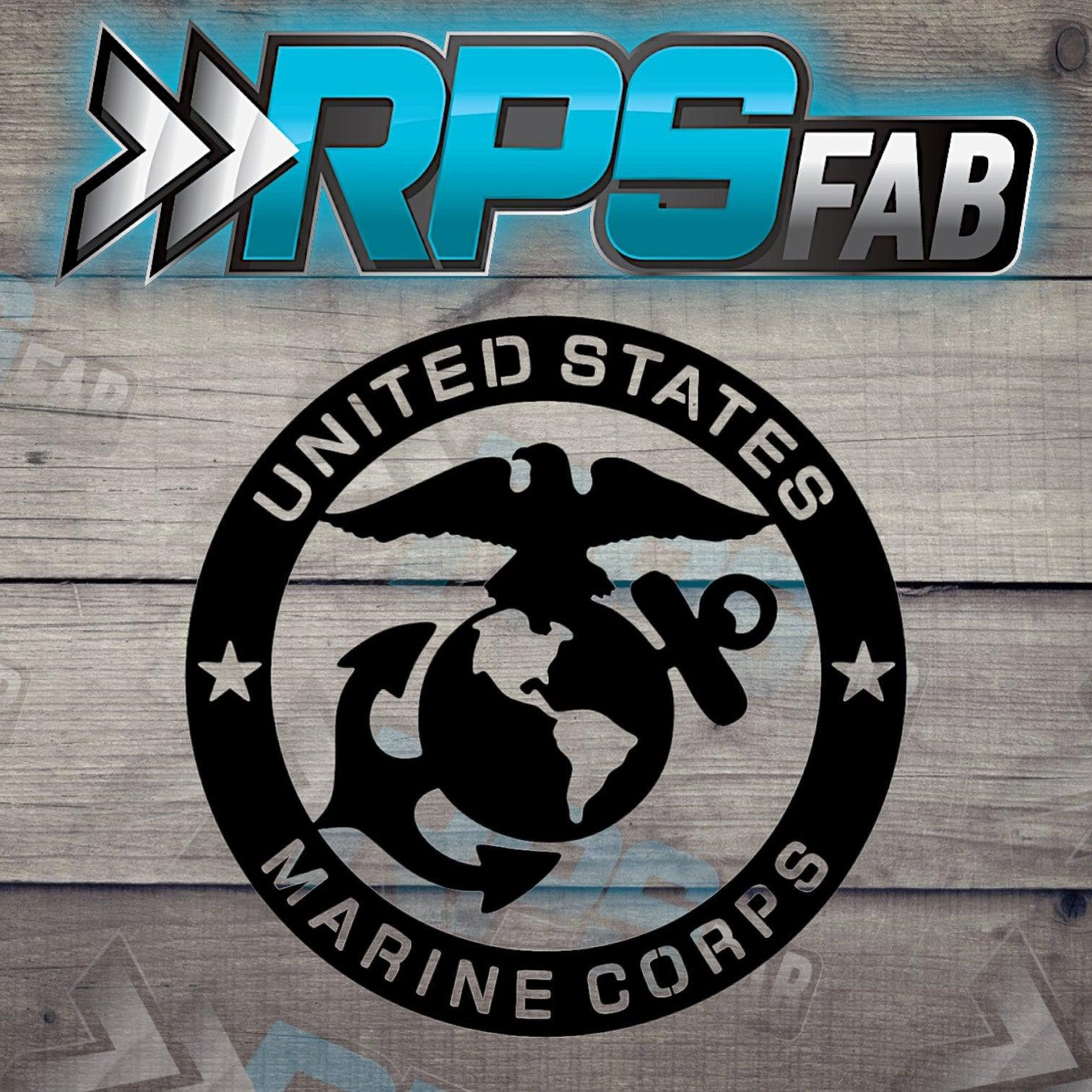 U.S. Armed Forces Emblem Metal Art Sign- Marine Corps - RPS Fab