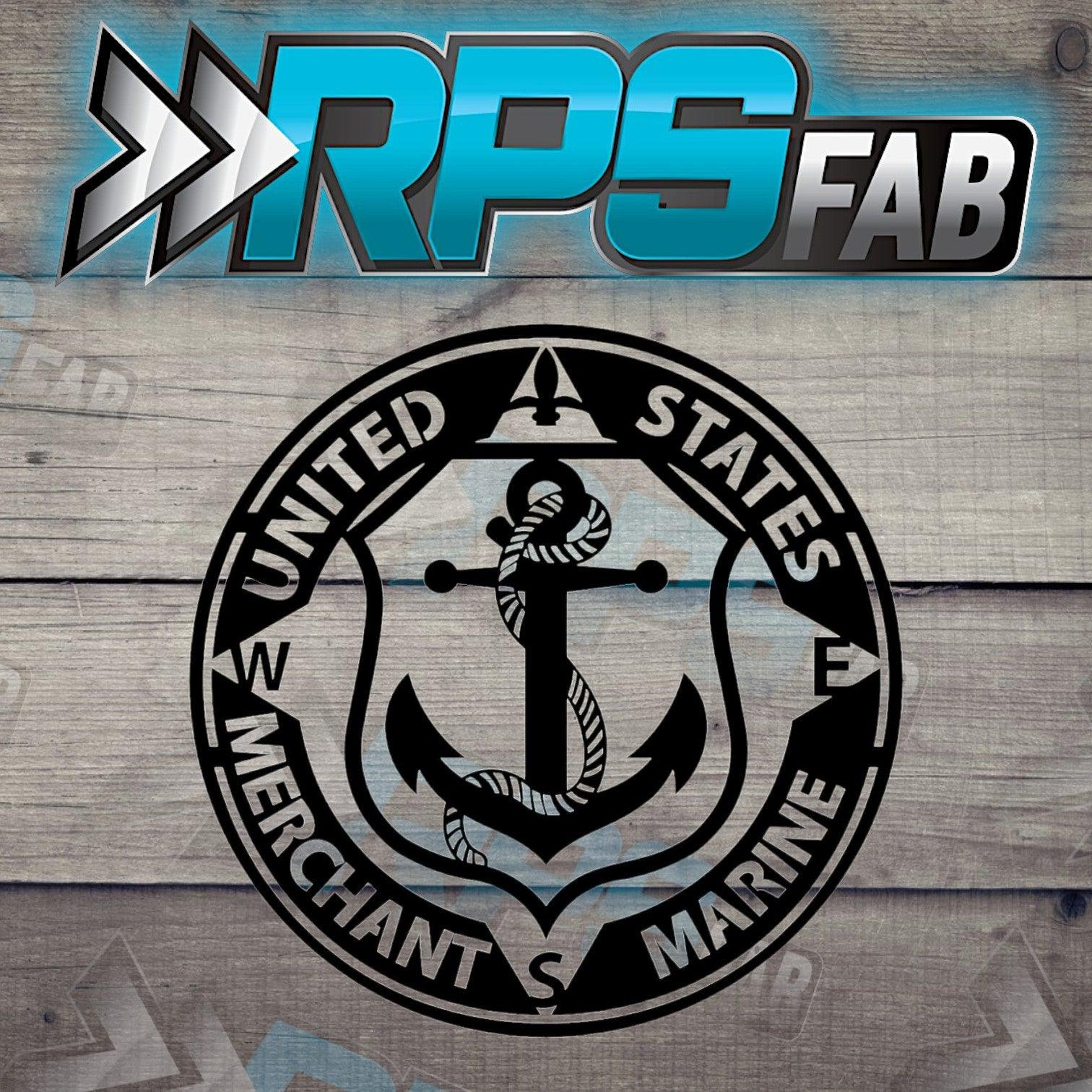 U.S. Armed Forces Emblem Metal Art Sign- Marine Corps v3 - RPS Fab