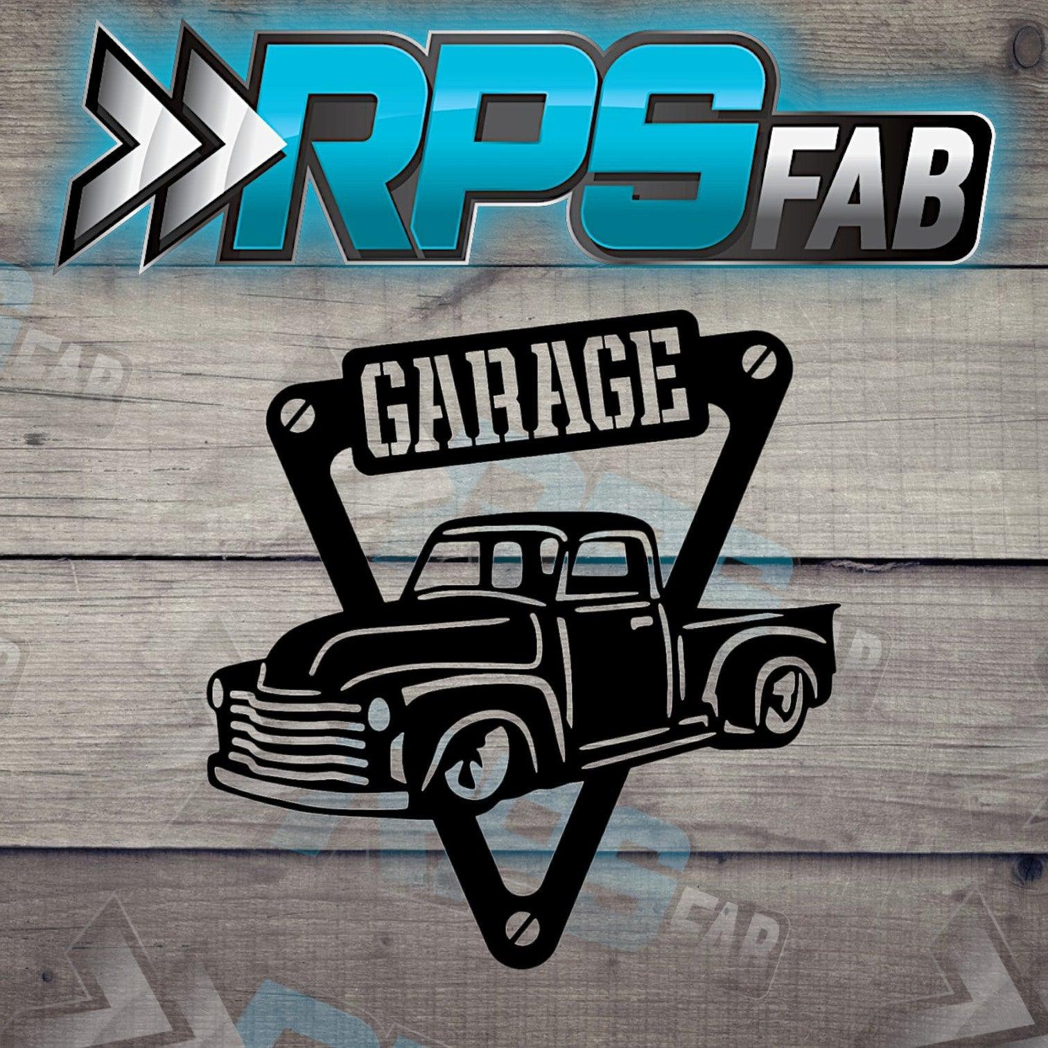 Vintage Truck Garage Metal Sign - RPS Fab