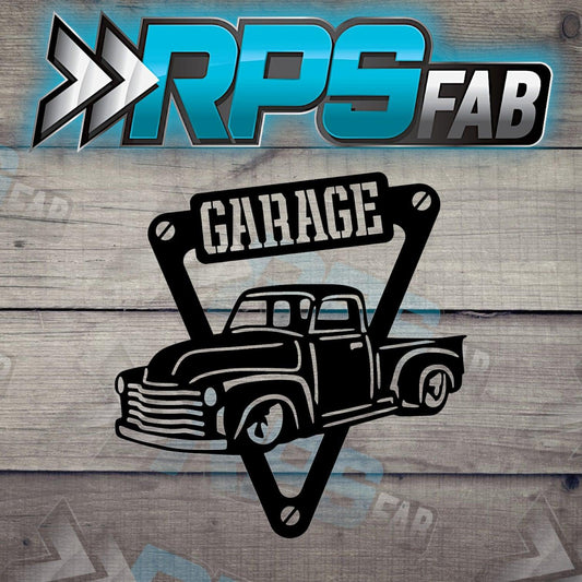 Vintage Truck Garage Metal Sign - RPS Fab
